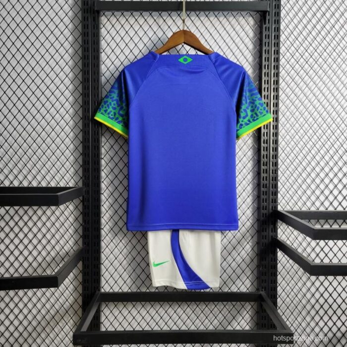 Kids Brazil 2022 Away Kit 7