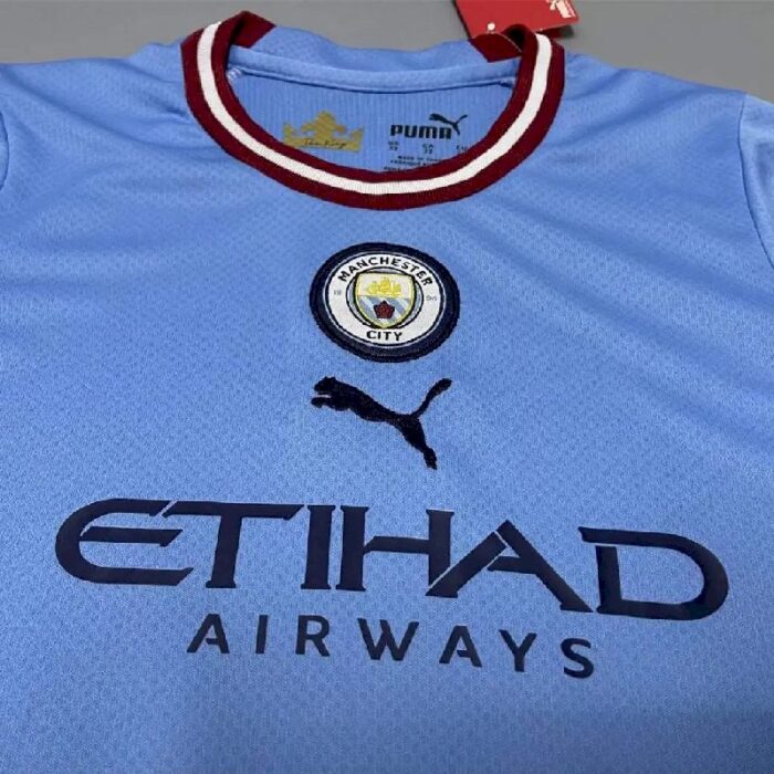 Kids Manchester City 2022/23 Home Kit 5