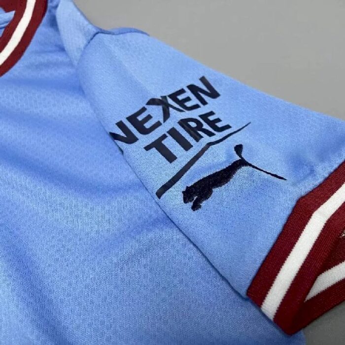 Kids Manchester City 2022/23 Home Kit 7
