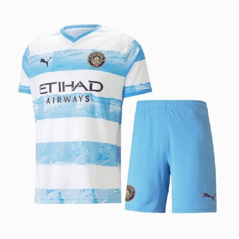Kids Manchester City 2022/23 Anniversary Kit