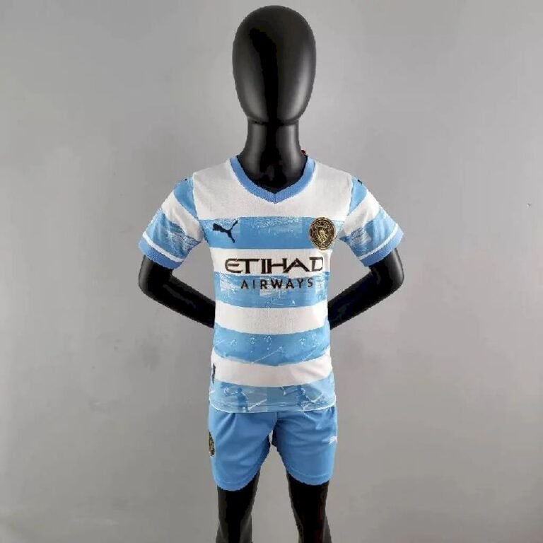 Kids Manchester City 2022/23 Anniversary Kit 1