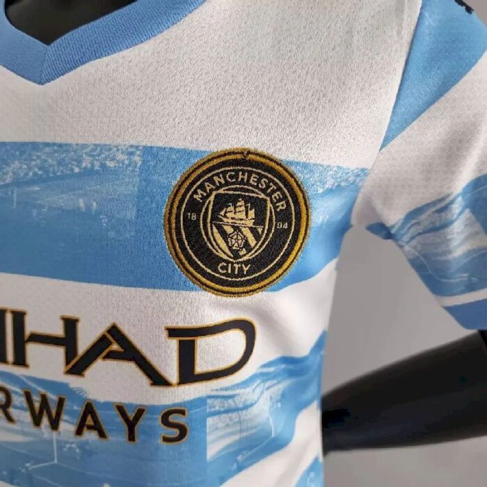 Kids Manchester City 2022/23 Anniversary Kit 4