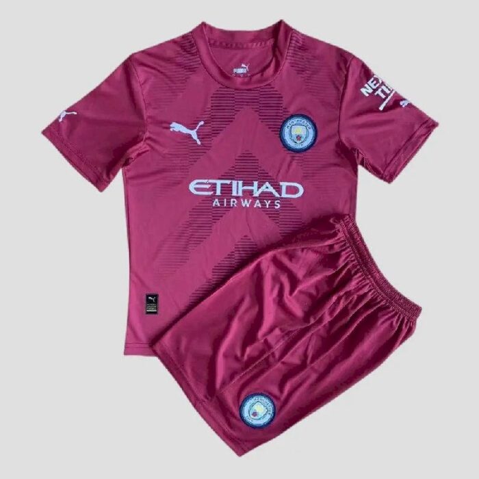 Kids Manchester City 2022/23 Goalkeeper Kit 2