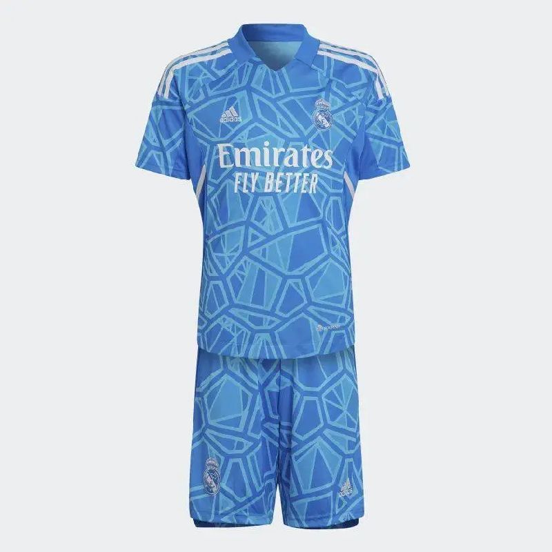 Real-Madrid-202223-Goalkeeper-Kids-Jersey-And-Shorts-Kit-42061.jpg Kids Real Madrid 2022/23 Goalkeeper Kit