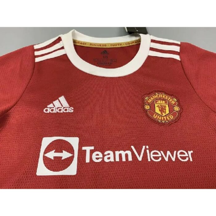 Kids Manchester United 2021/22 Home Kit 5