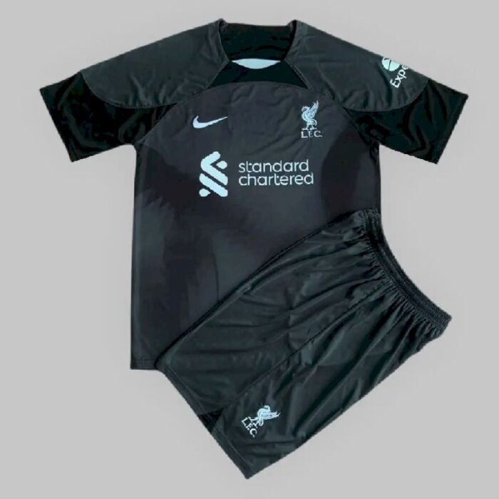 Kids Liverpool 2022/23 Away Goalkeeper Kit 2