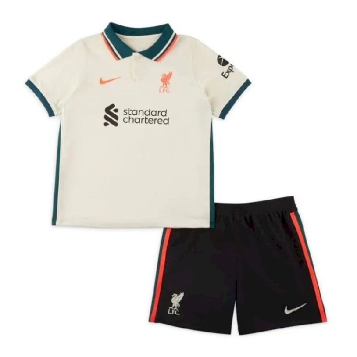 Kids Liverpool 2021/22 Away Kit 2