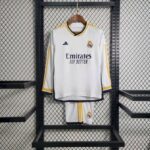 Kids Real Madrid 2023/24 Home Long Sleeve Kit 7
