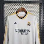 Kids Real Madrid 2023/24 Home Long Sleeve Kit 1