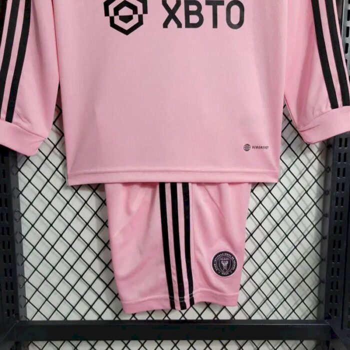 Kids Inter Miami CF 2022/23 Home Long Sleeve Kit 6