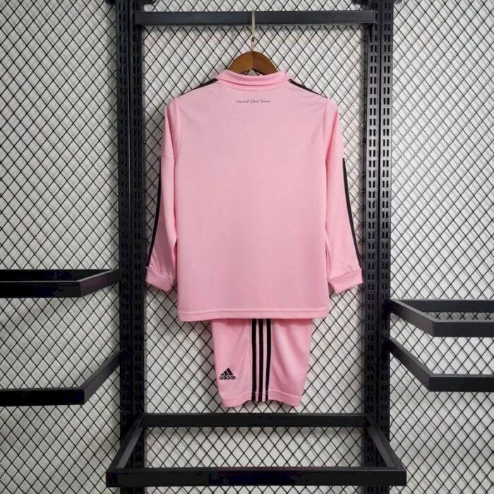 Kids Inter Miami CF 2022/23 Home Long Sleeve Kit 5