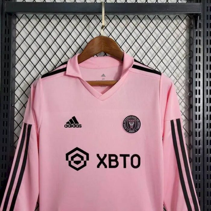 Kids Inter Miami CF 2022/23 Home Long Sleeve Kit 1