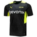 Mens Borussia Dortmund 2021/22 Raglan Pre-Match Jersey – Black 1