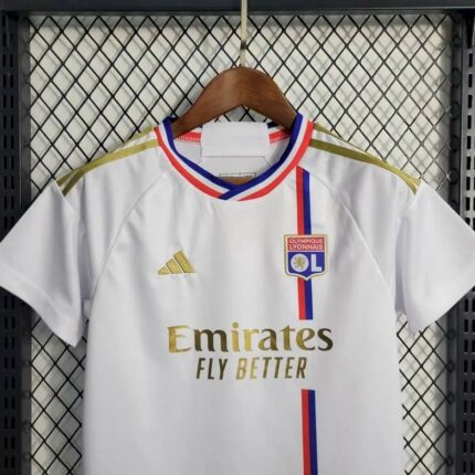 Kids Olympique Lyonnais 2023/24 Home Kit 1