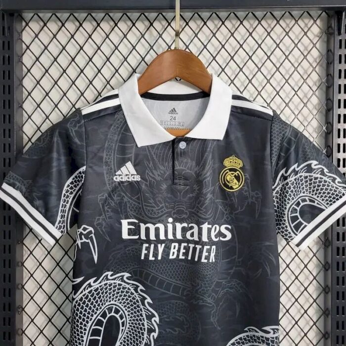 Kids Real Madrid 2022/23 Black Dragon Edition Kit 1