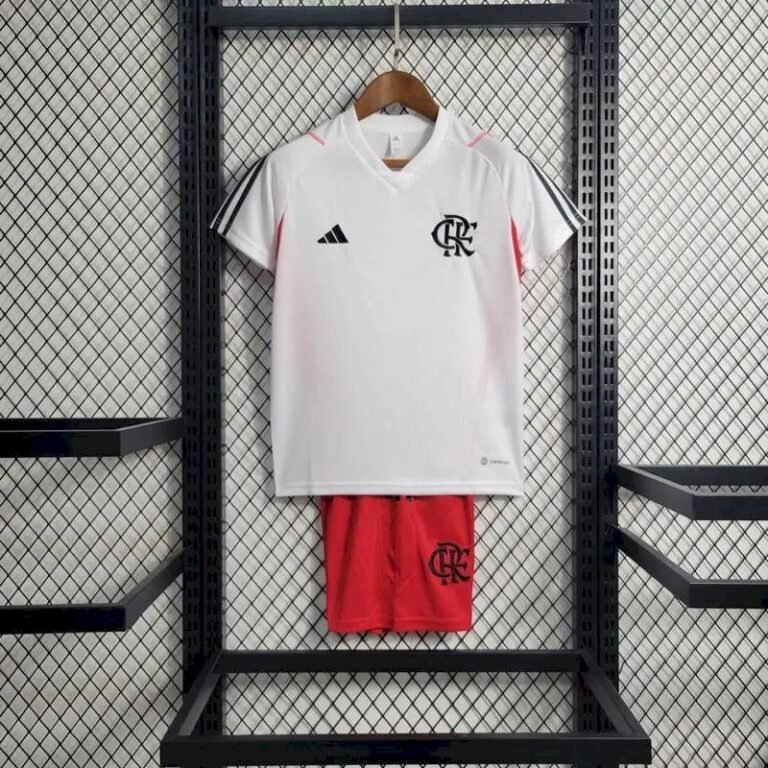 Kids Flamengo 2023/24 White Kit 9