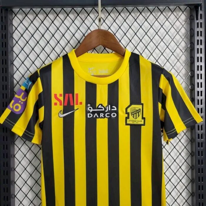 Kids Al-Ittihad FC 2023/24 Home Kit 1