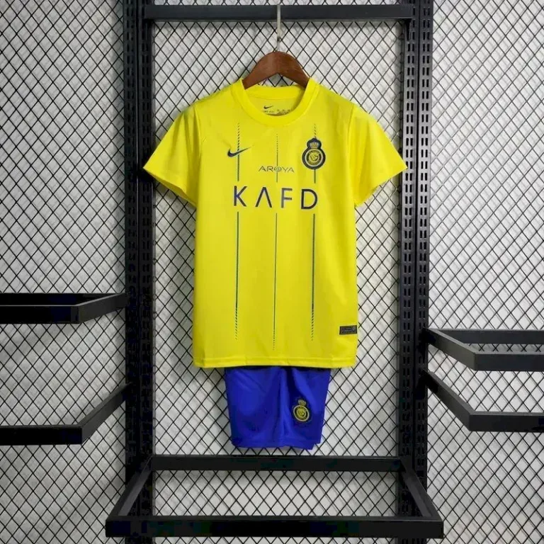 Kids Al-Nassr 2023/24 Home Kit 11