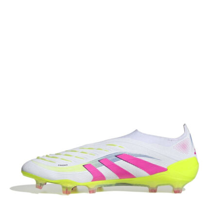 adidas Predator Firm Ground Football Boots – White/Pink – view 2