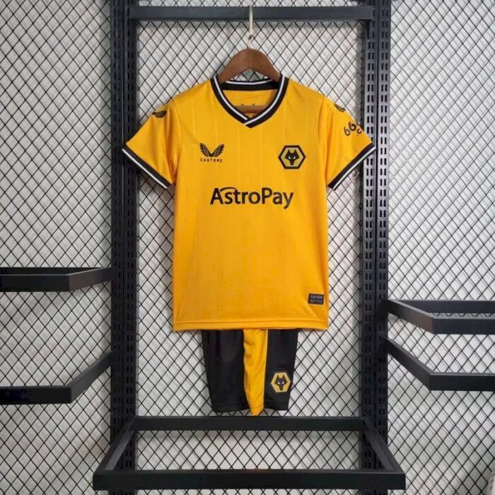 Kids Wolves 2023/24 Home Kit 8