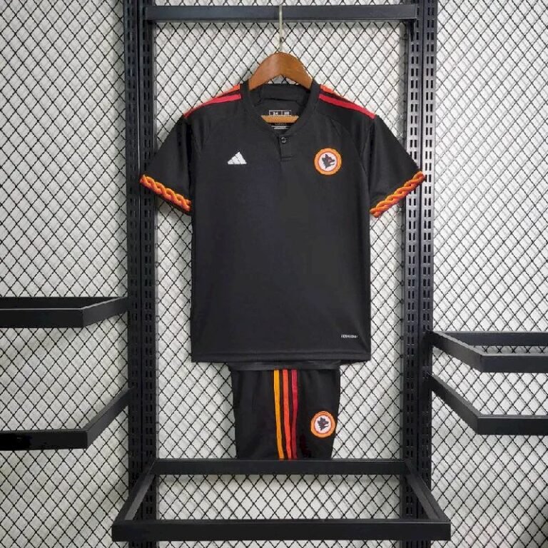 Kids AS Roma 2023/24 Away Kit 7