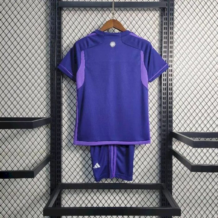 Kids Argentina 2022 Word Cup 3-Stars Away Kit 8
