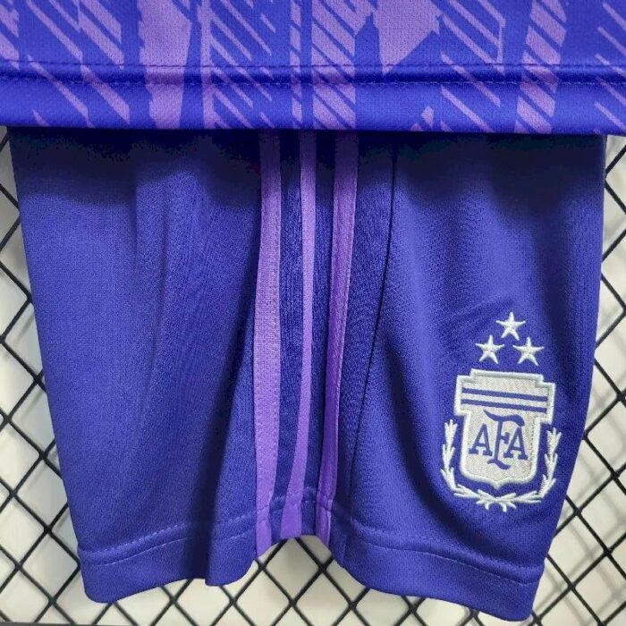 Kids Argentina 2022 Word Cup 3-Stars Away Kit 6