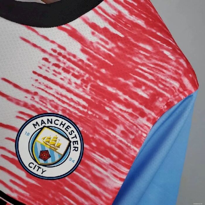 Mens Manchester City 2021/22 Pre-Match Jersey Jersey 2