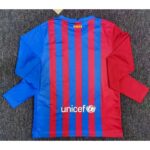 Mens Barcelona 2021/22 Home Long Sleeve Jersey 2