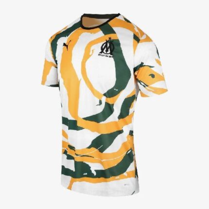 Mens Olympique Marseille 2021 ‘om Africa’ Collectors Jersey – White/green/yellow