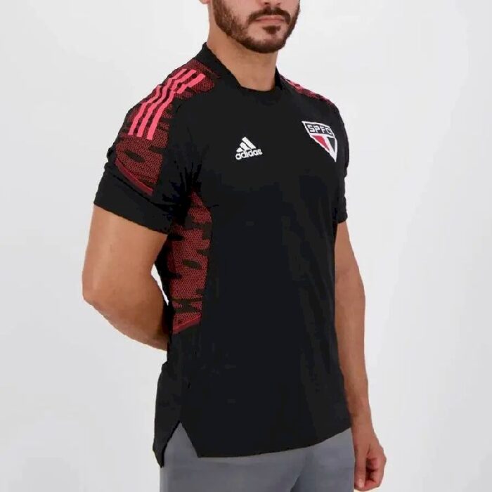 Mens Sao Paulo 2021 Black Pre-Match Jersey 1