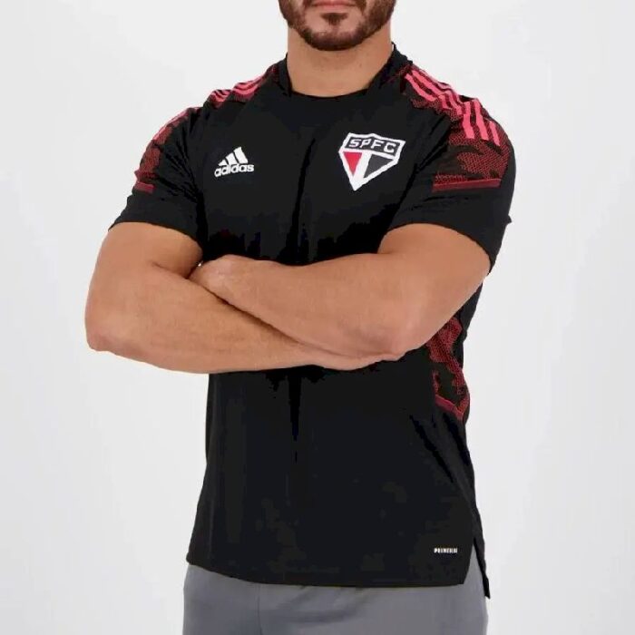 Mens Sao Paulo 2021 Black Pre-Match Jersey 3
