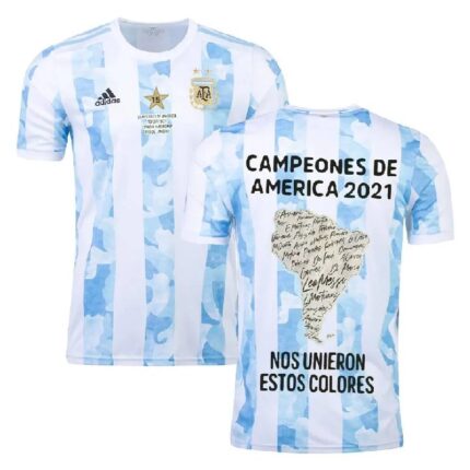Mens Argentina 2021 Home Jersey – Campeones De America 2021