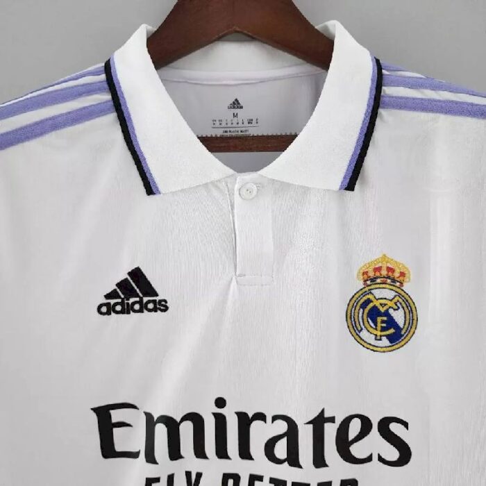 Mens Real Madrid 2022/23 Home Long Sleeve Jersey 5