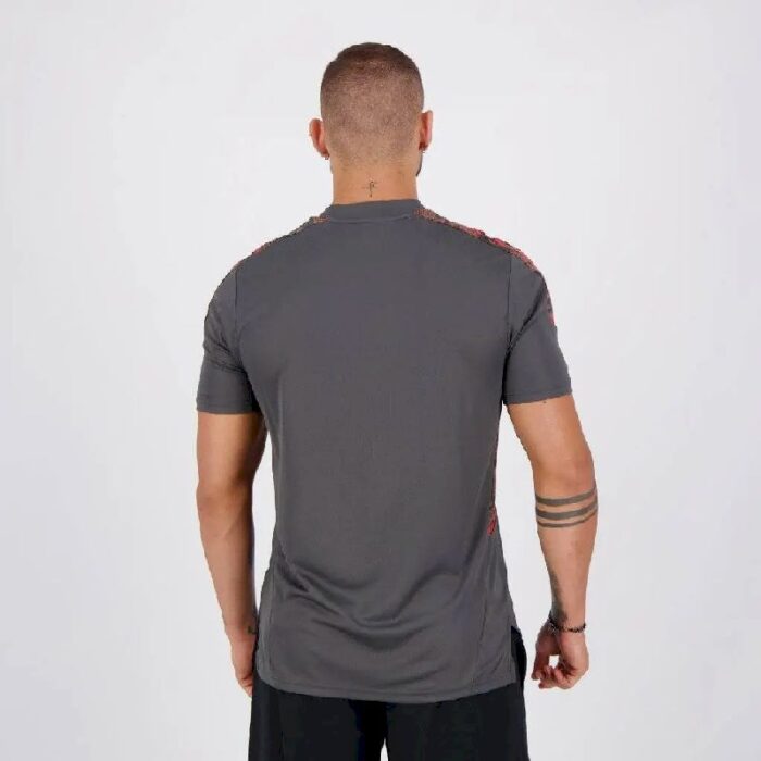 Mens Flamengo 2021 Grey Pre-Match Jersey 3