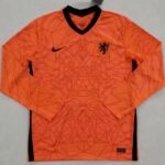 Mens Netherlands 2021 Home Long Sleeve Jersey