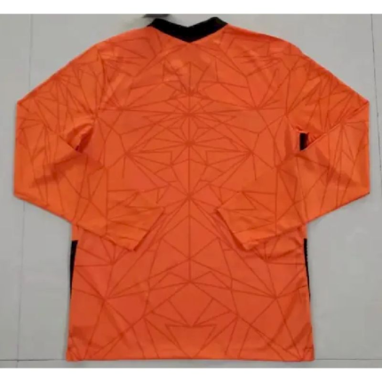 Mens Netherlands 2021 Home Long Sleeve Jersey 1