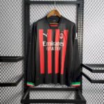 Mens AC Milan 2022/23 Home Long Sleeve Jersey