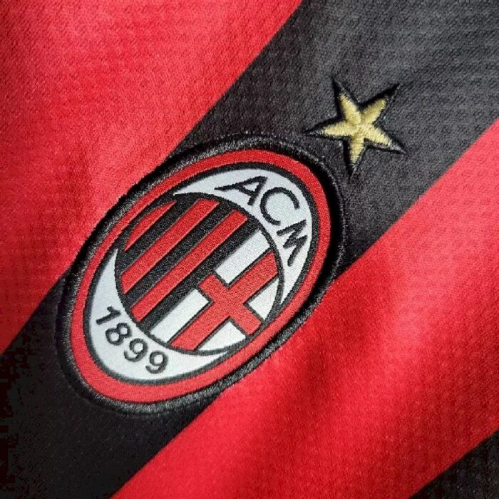 Mens AC Milan 2022/23 Home Long Sleeve Jersey 6