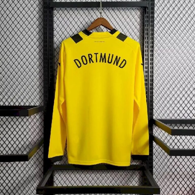 Mens Borussia Dortmund 2022/23 Home Long Sleeve Jersey 1