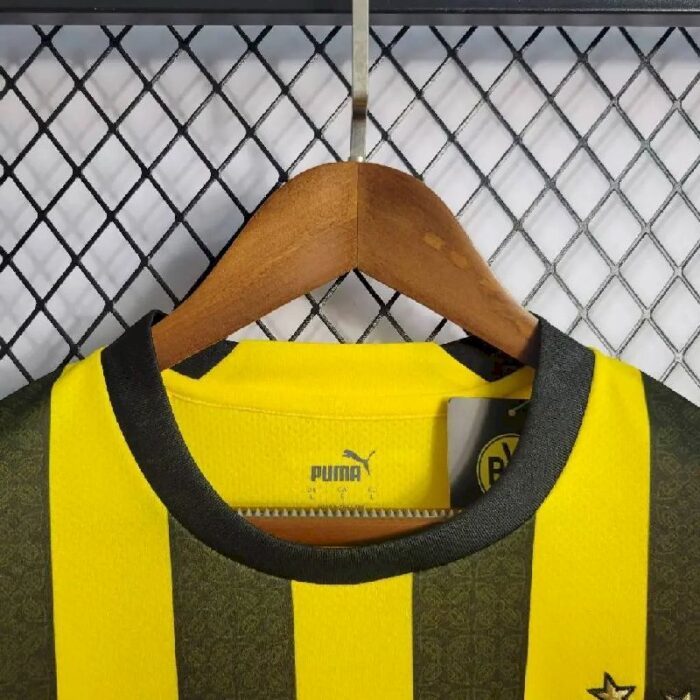 Mens Borussia Dortmund 2022/23 Home Long Sleeve Jersey 3