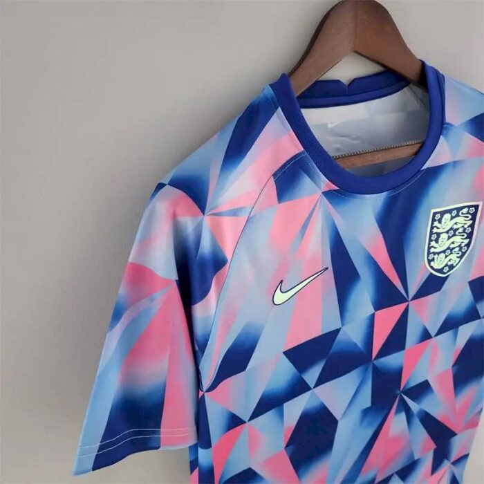 Mens England 2022 Pre-Match Wear Geometric Pattern 3
