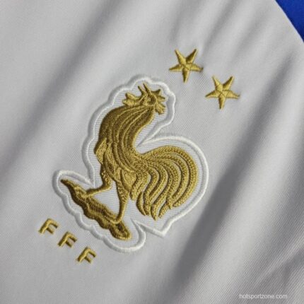 Mens France 2022 White Pre-Match Jersey 1