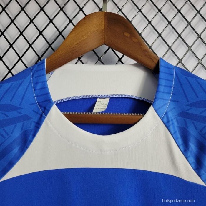 Mens France 2022 Blue Pre-Match Jersey 3