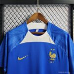Mens France 2022 Blue Pre-Match Jersey 7