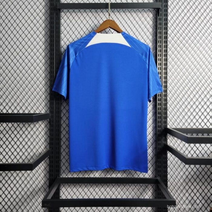 Mens France 2022 Blue Pre-Match Jersey 9