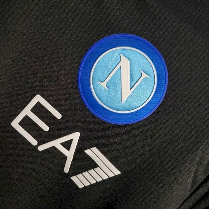 Mens Napoli 2022/23 Black Pre-Match Jersey 2