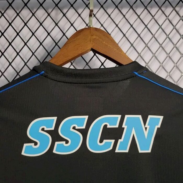 Mens Napoli 2022/23 Black Pre-Match Jersey 4