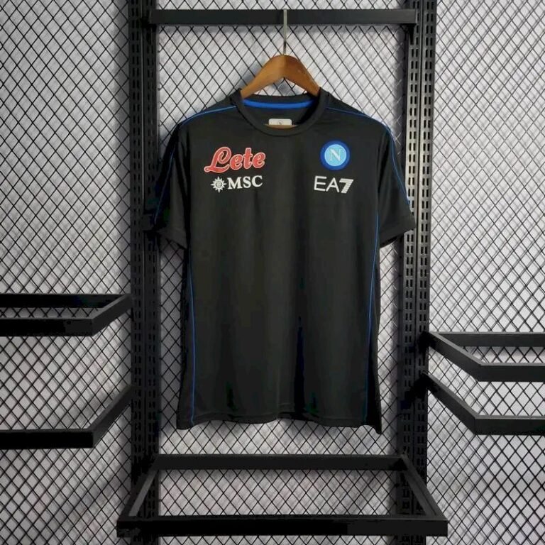 Mens Napoli 2022/23 Black Pre-Match Jersey