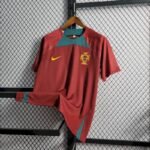 Mens Portugal 2022/23 Red Pre-Match Jersey 7